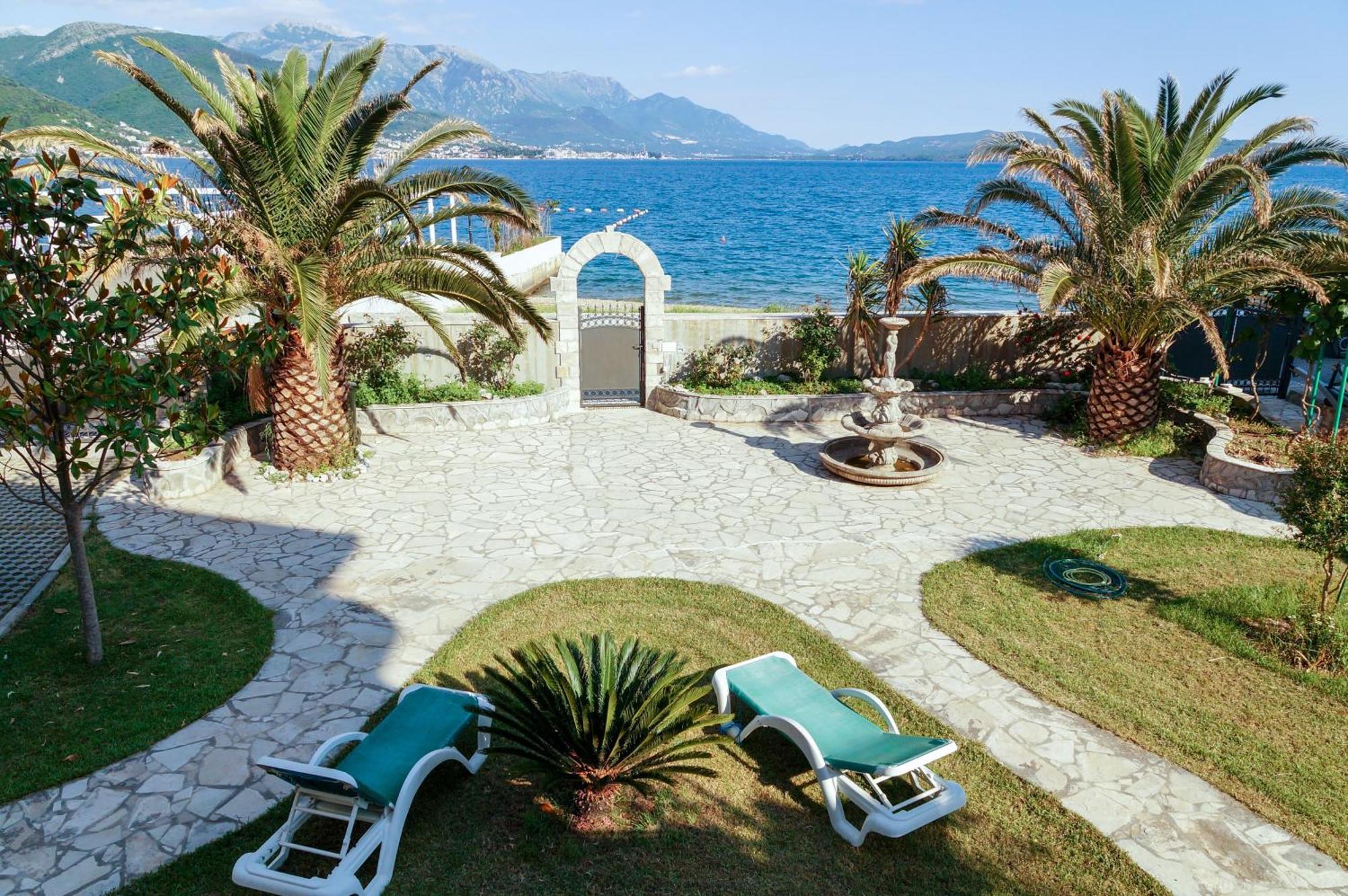 Iris With Pool Lido Of Bijela * Herceg Novi
